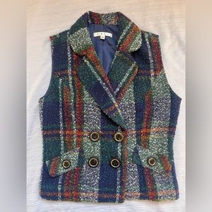 Cabi double breasted tweed vest